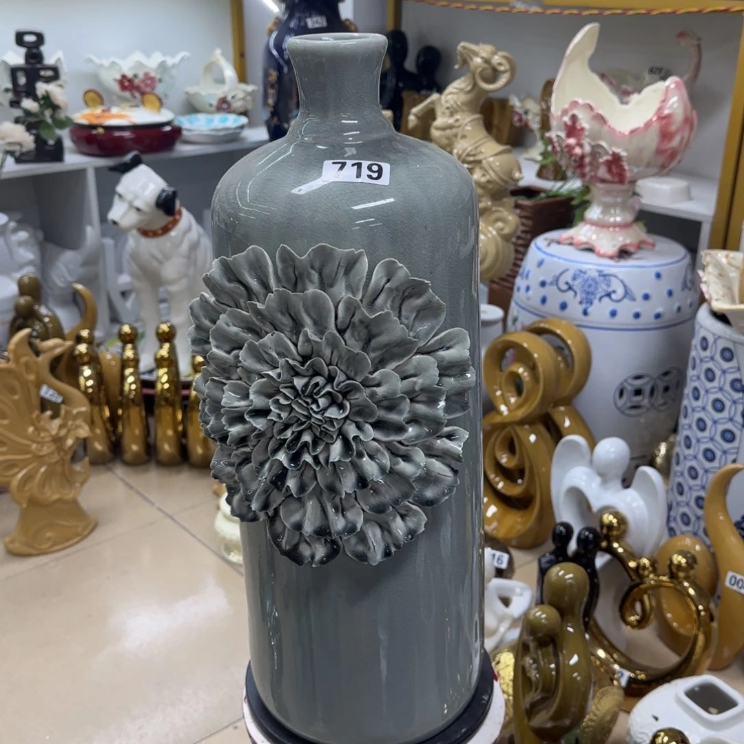 瓷片陶瓷工艺花瓶摆件