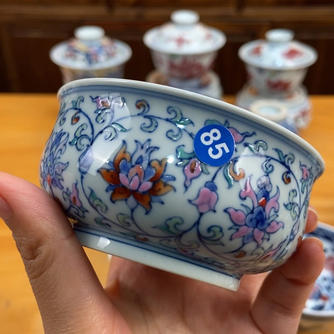 手绘现代茶具非古董