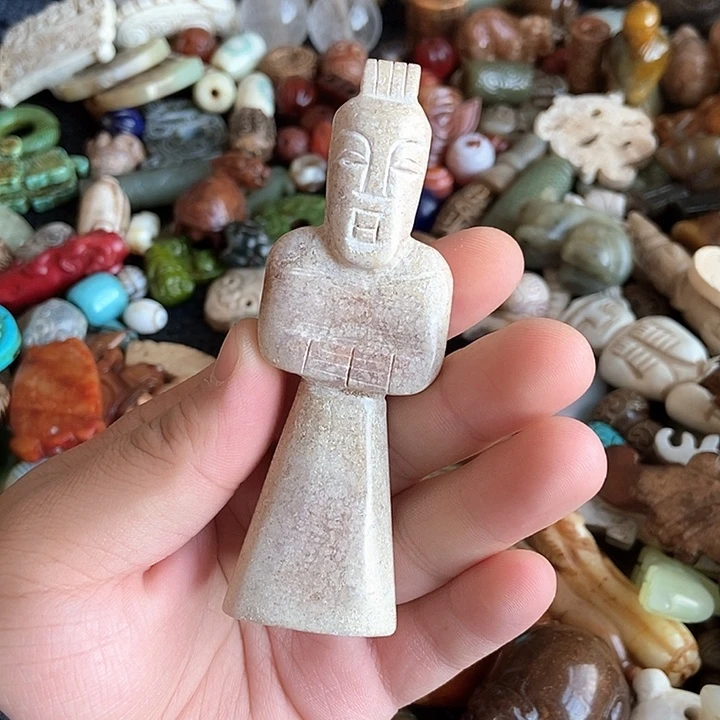 和田玉未镶嵌颈饰65