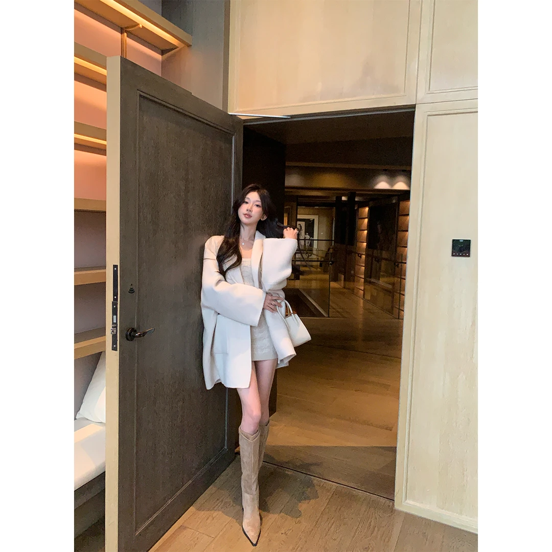 ACHI大也池◆琉璃光院~静奢老钱30羊驼毛大衣