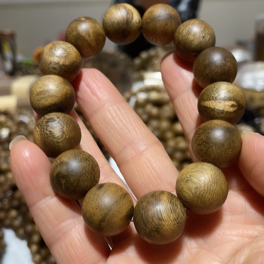 沉香手串16mm虎斑棋22克