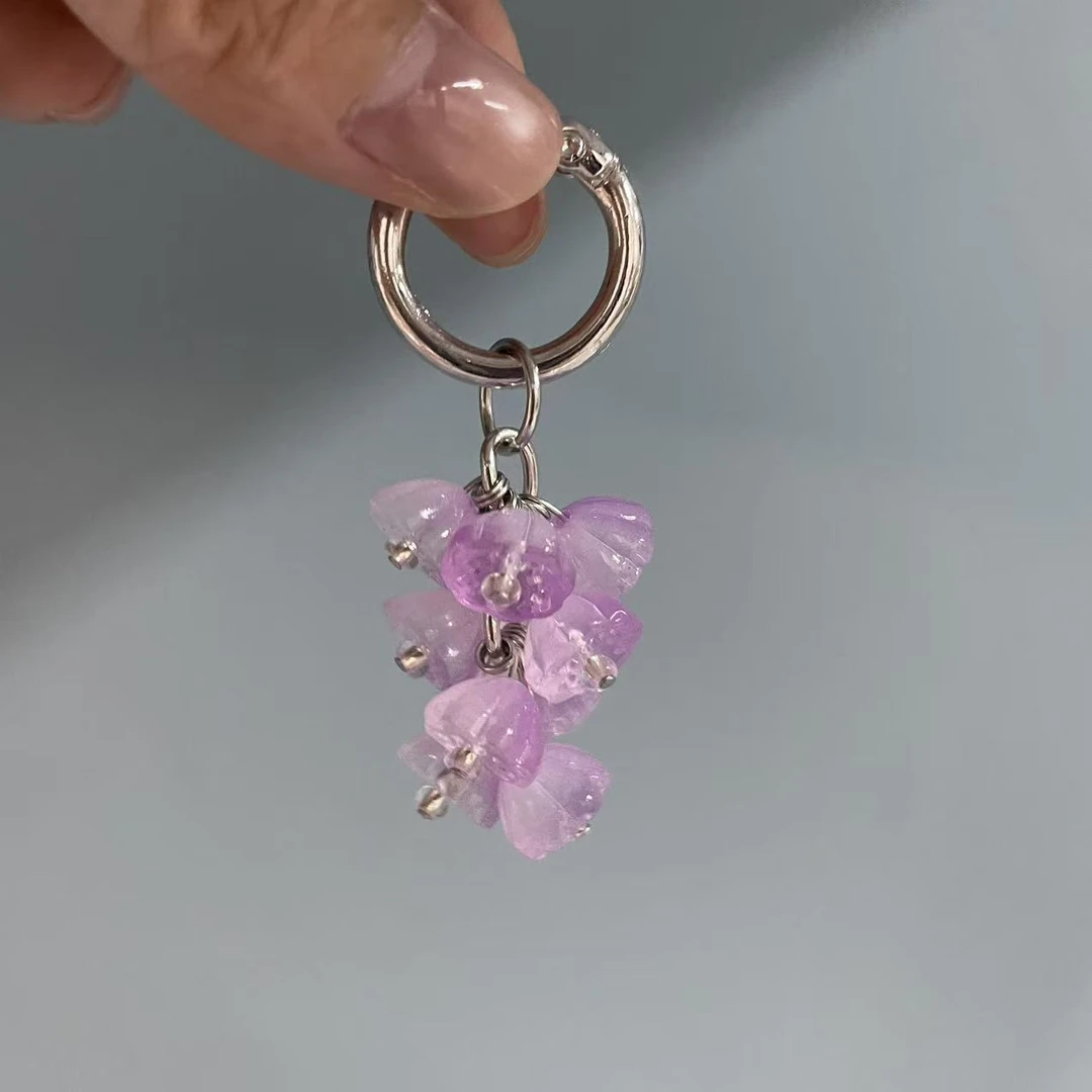 紫色琉璃莲蓬手机坠E708