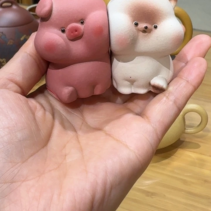 紫砂茶宠宜兴紫砂茶宠一对