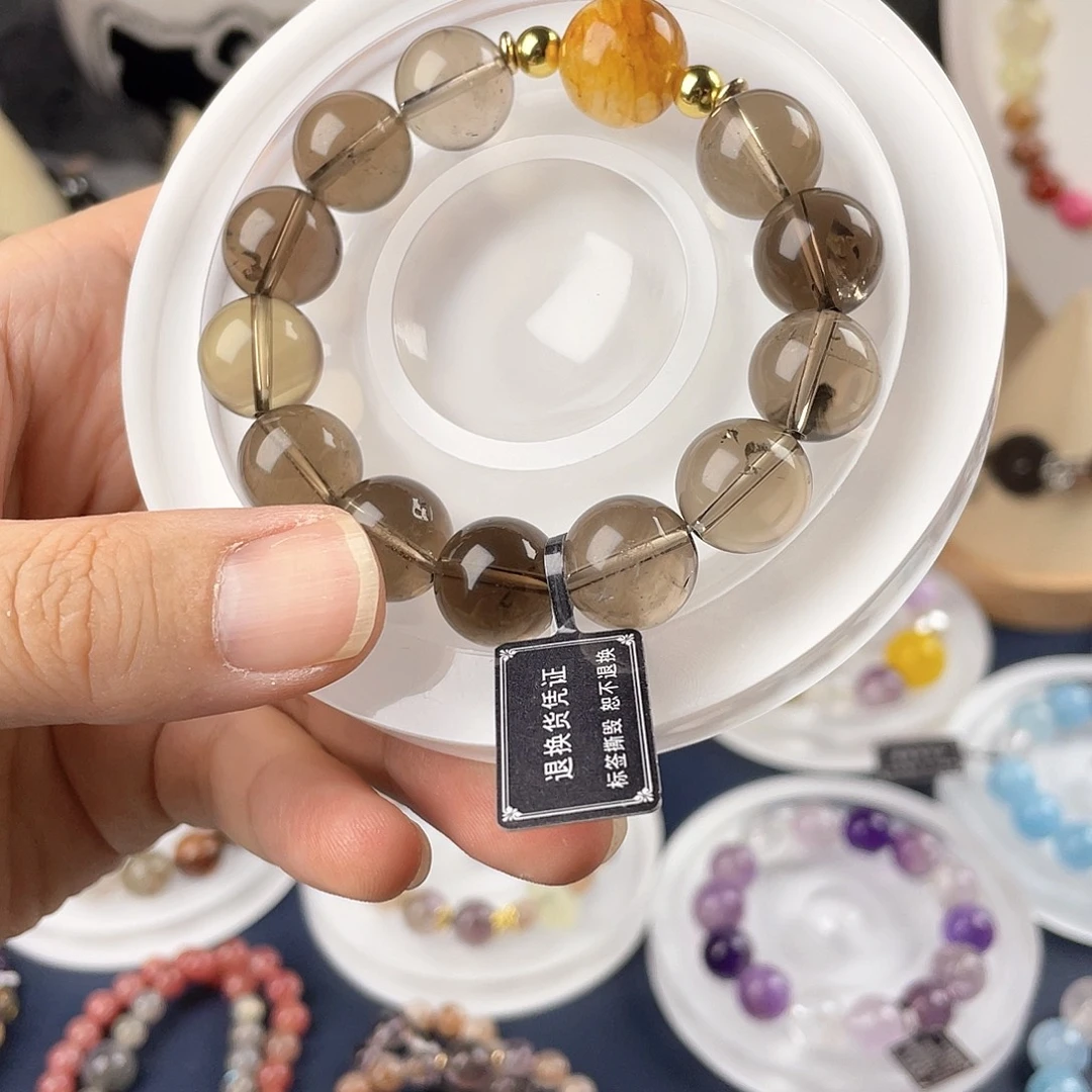 银S925镀金镶嵌手链水晶