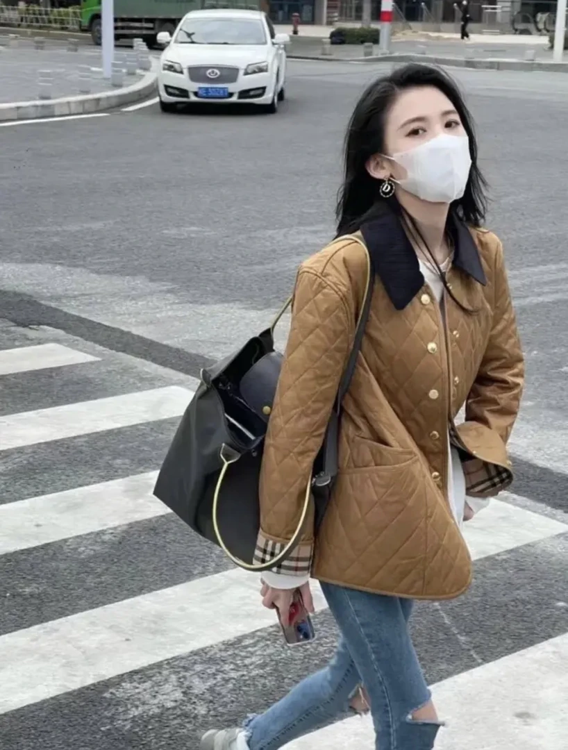 【添添】 2613 秋冬新款休闲时尚复古棉服女款