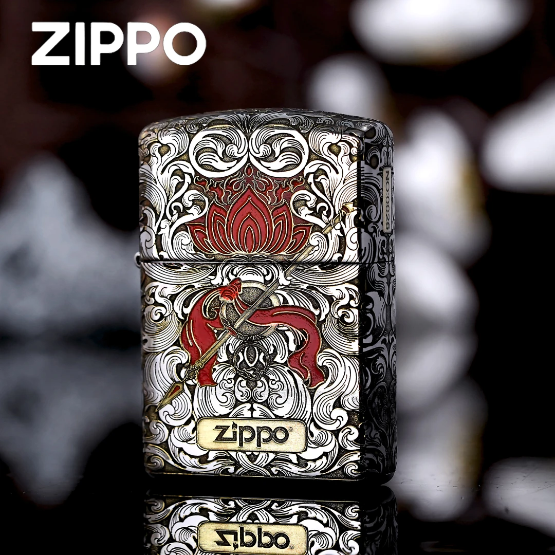 ZIPPO打火机正品/五面精雕填漆混天绫焰男士收藏防风DYJ1