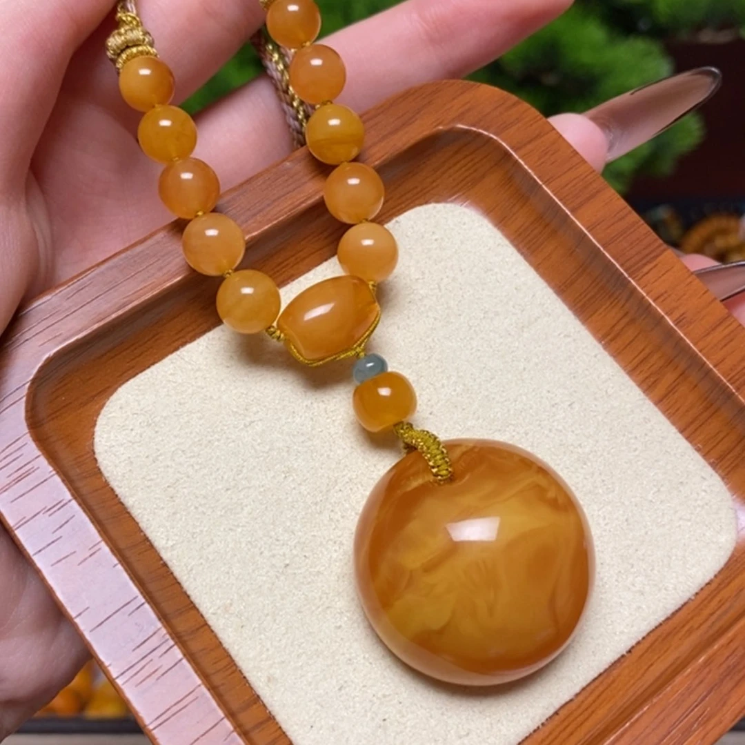 【闪购商品】蜜蜡颈饰未镶嵌项链