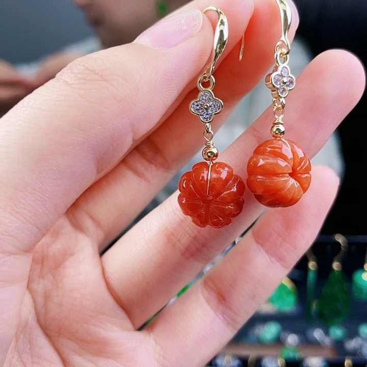 翡翠耳饰未镶嵌饰品
