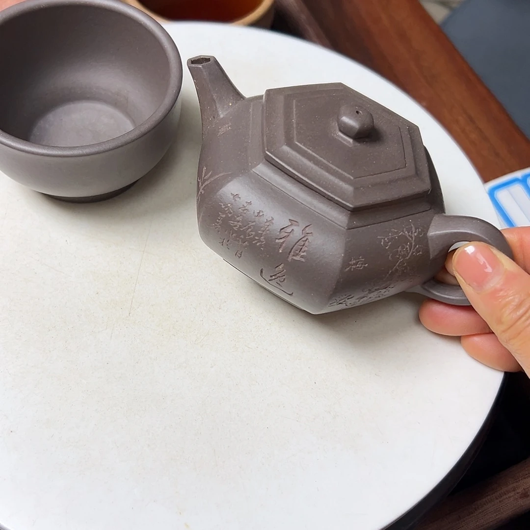 紫泥茶壶紫砂壶等传统