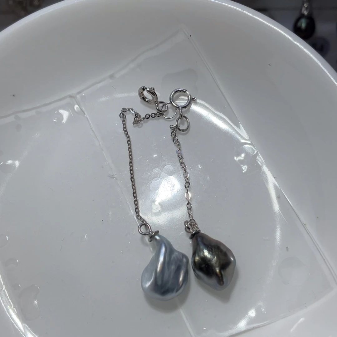 埃***马银S925镶嵌颈饰海水珍珠