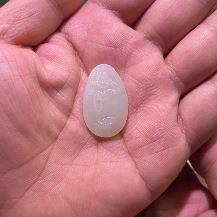 和田玉未镶嵌吊坠(不含链)