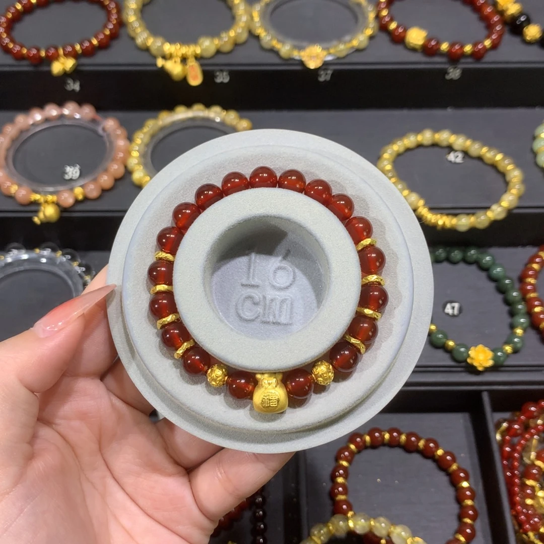 玛瑙/玉髓未镶嵌手链福袋