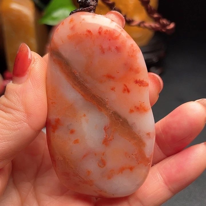 田黄石用****1红田黄石把件挂件