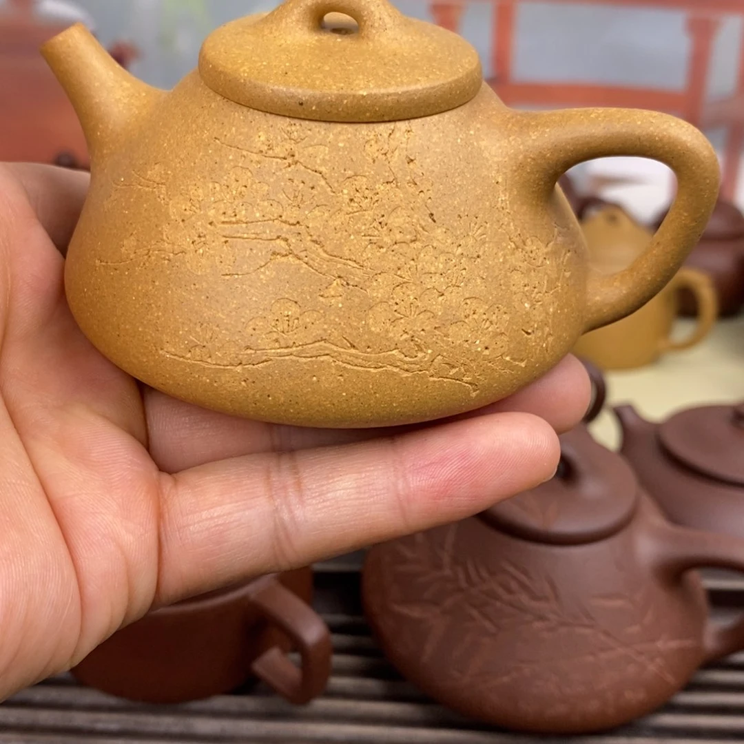 茶壶紫砂子冶石瓢原矿黄金段160cc0添加