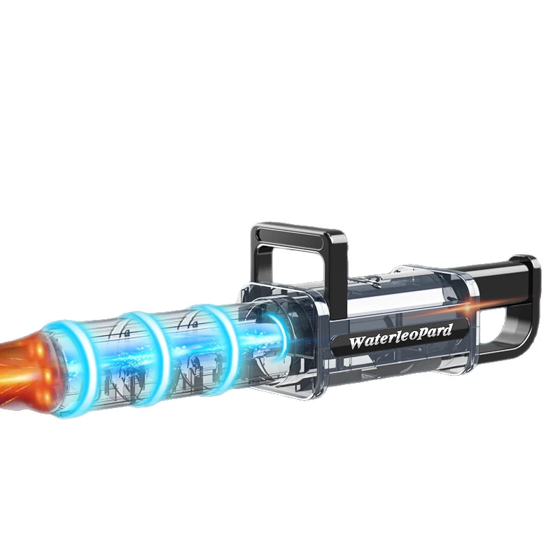 热销水豹加特林水枪电动连发戏水枪大容量儿童夏日打水仗玩具