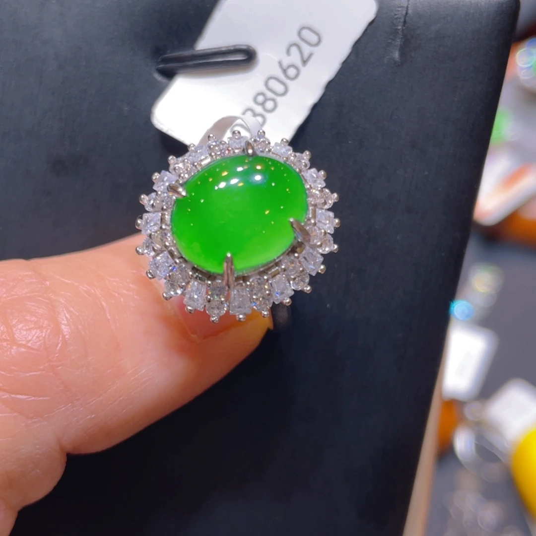 翡翠银S925镶嵌颈饰