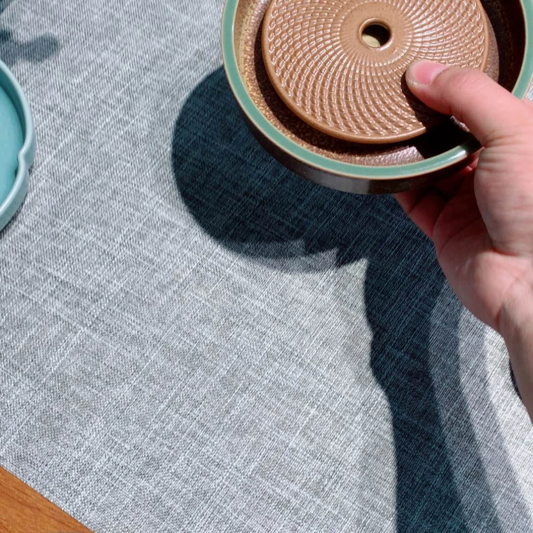 龙泉青瓷茶具壶承