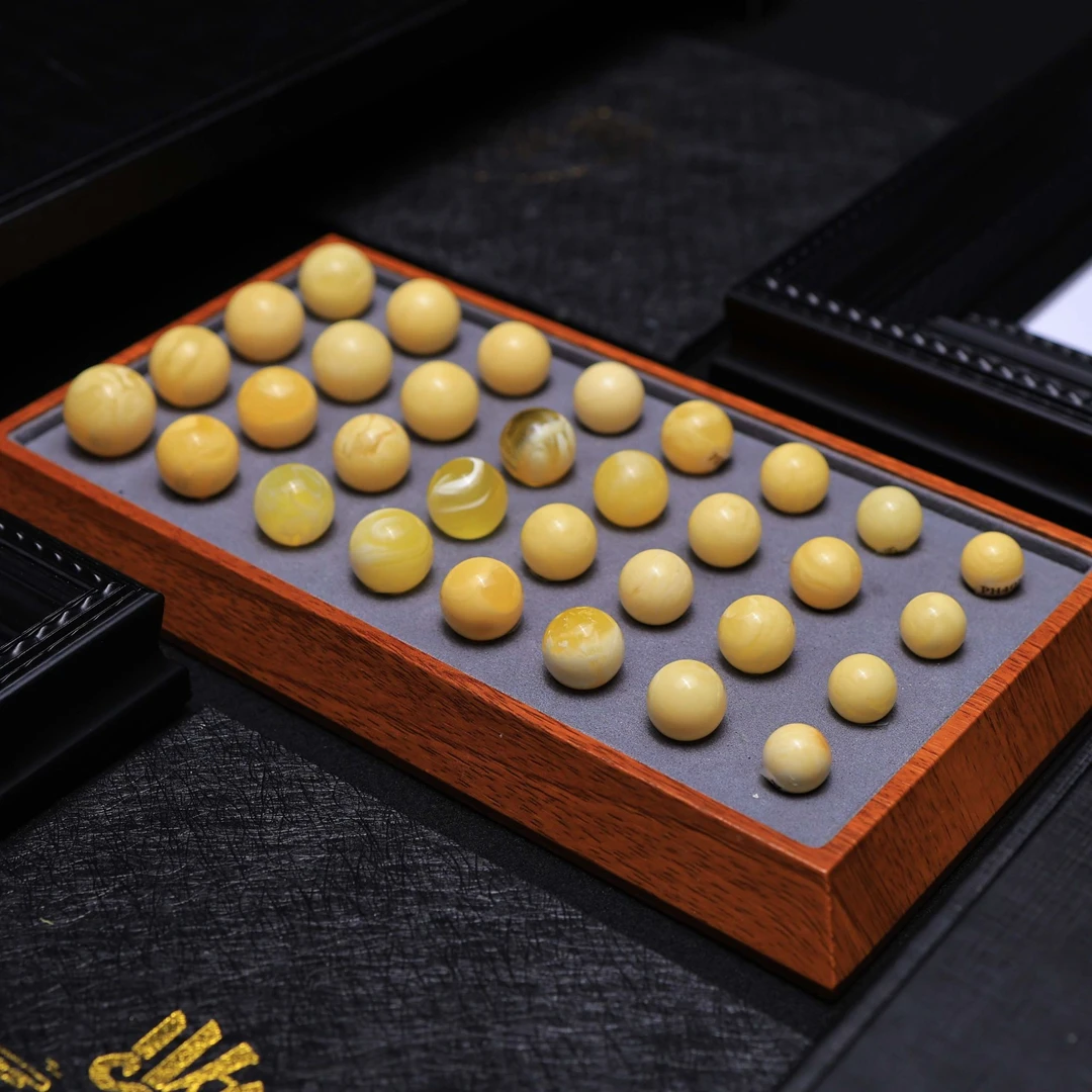 PH系凑串神器小年份微氧化蜜蜡圆珠合集配串凑串佳品蜡质浓郁温润