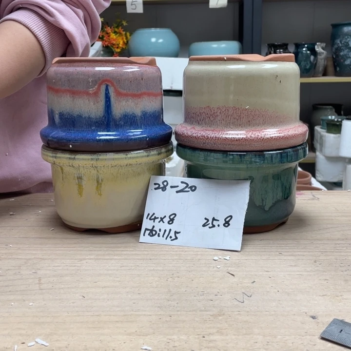 紫砂花盆多肉花盆微瑕20