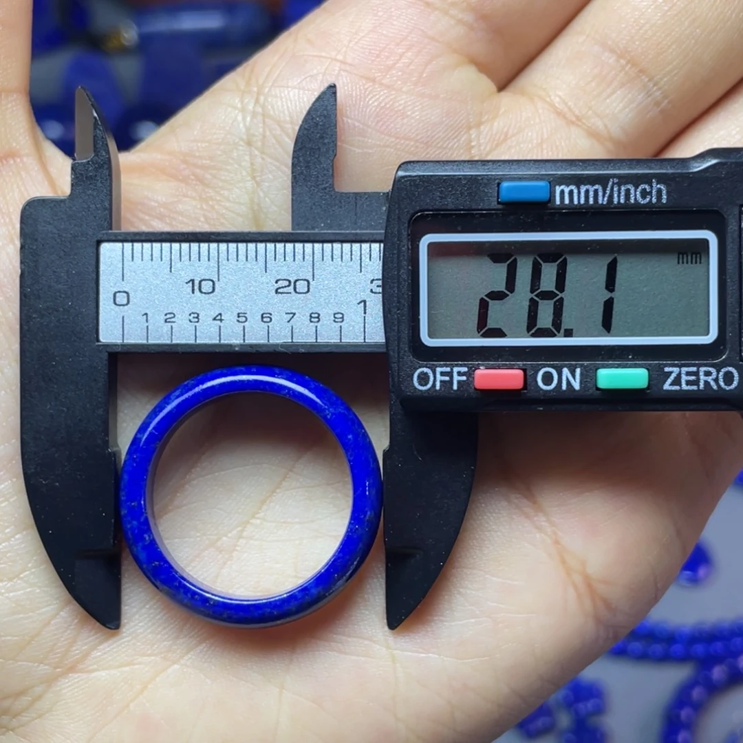 青金石未镶嵌21mm内径指环