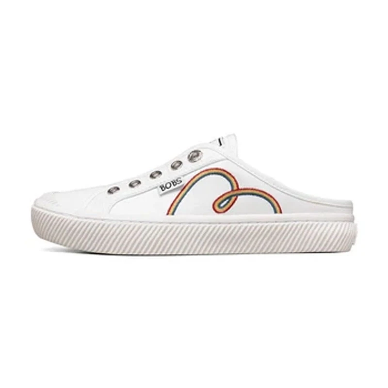 Skechers斯凯奇女鞋轻便舒适休闲鞋拖鞋潮流一脚蹬帆布鞋113308