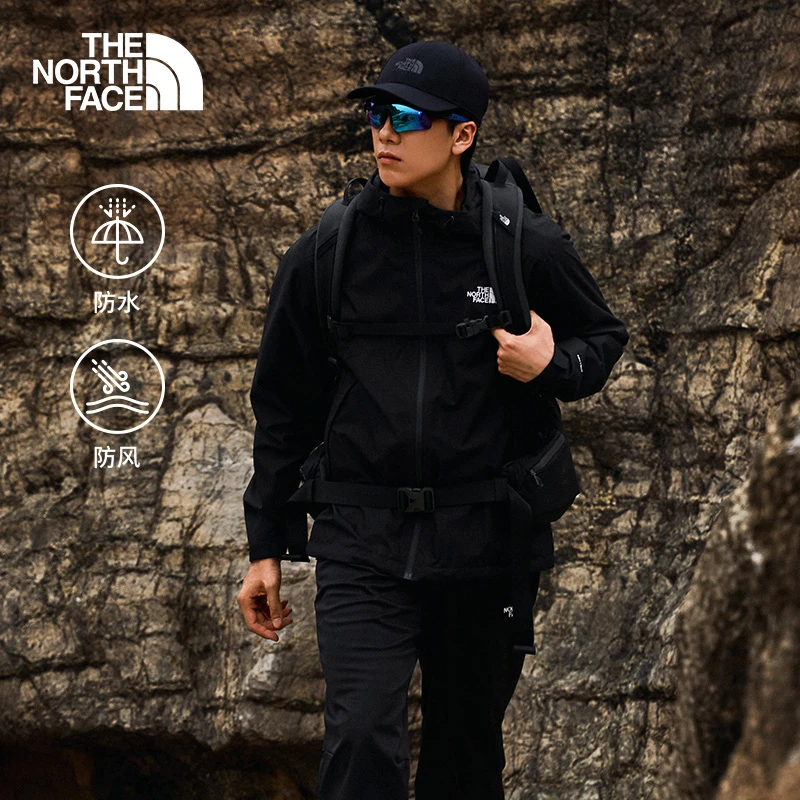 北面男防水硬壳冲锋衣户外流光风防风徒步外套TheNorthFace|8GQ6