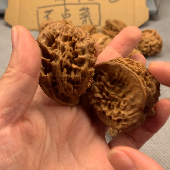 配***易文玩核桃吊坠异形单只