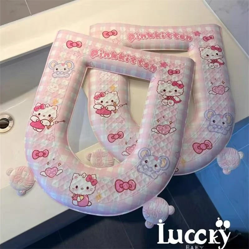 可爱卡通马桶垫春夏可擦洗马桶圈家用卫生间坐便器垫子四季马桶套