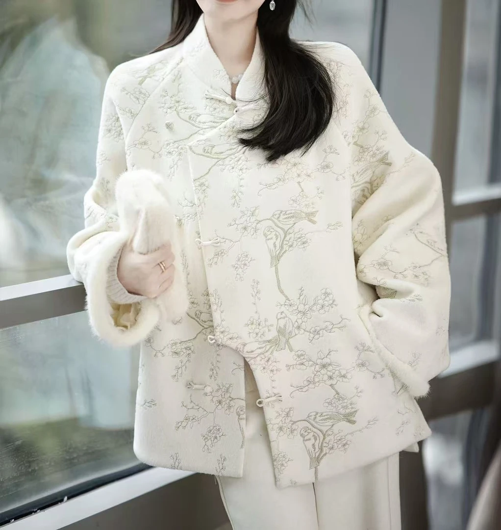 【妮妮专属】‘’喜上眉梢‘’新中式国风金丝刺绣外套254025