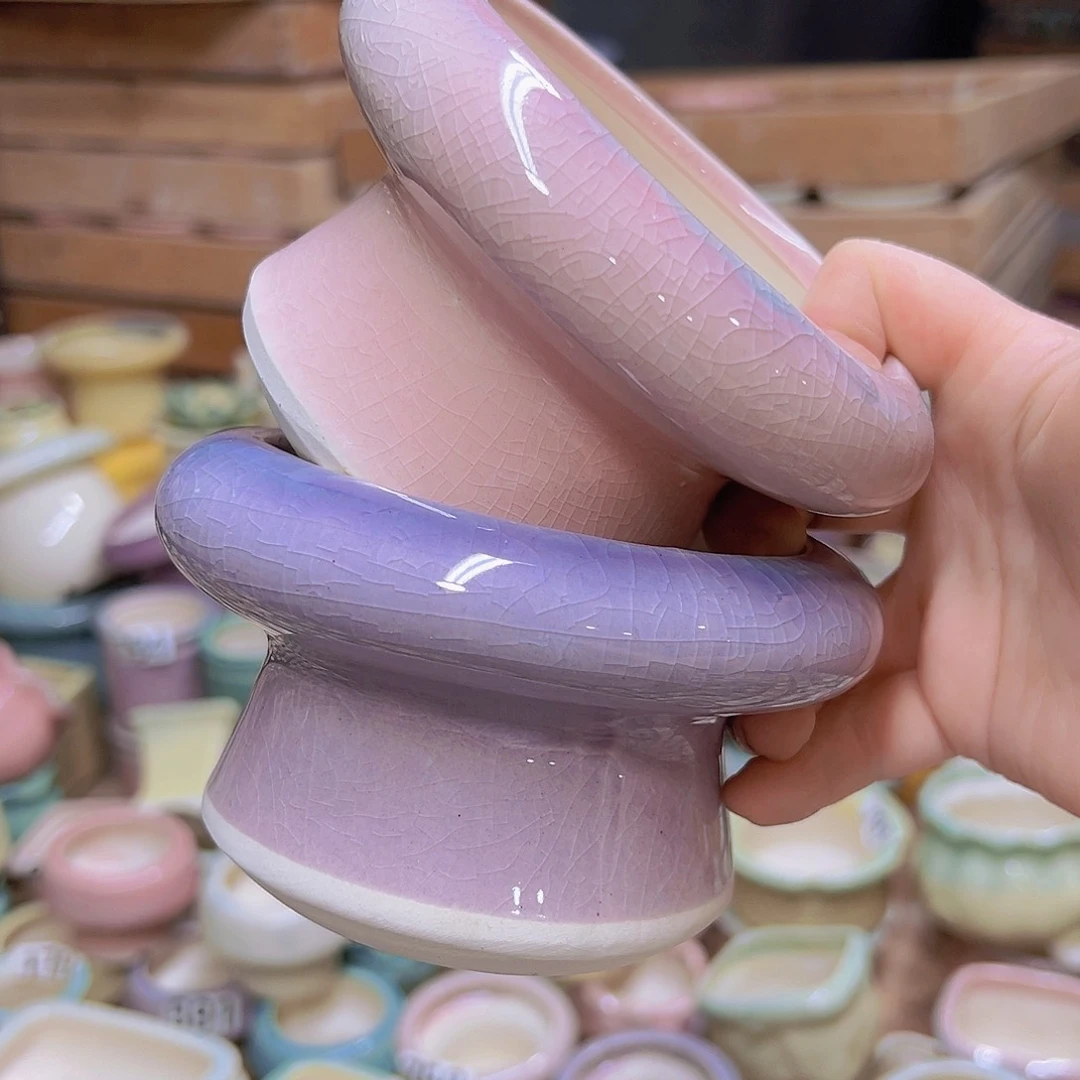 陶瓷花盆当场满12包邮