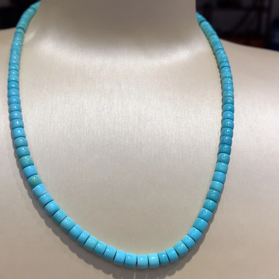 未镶嵌绿松石锁骨项链