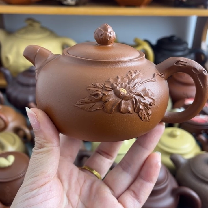 鱼***紫砂茶壶宜兴紫砂微瑕