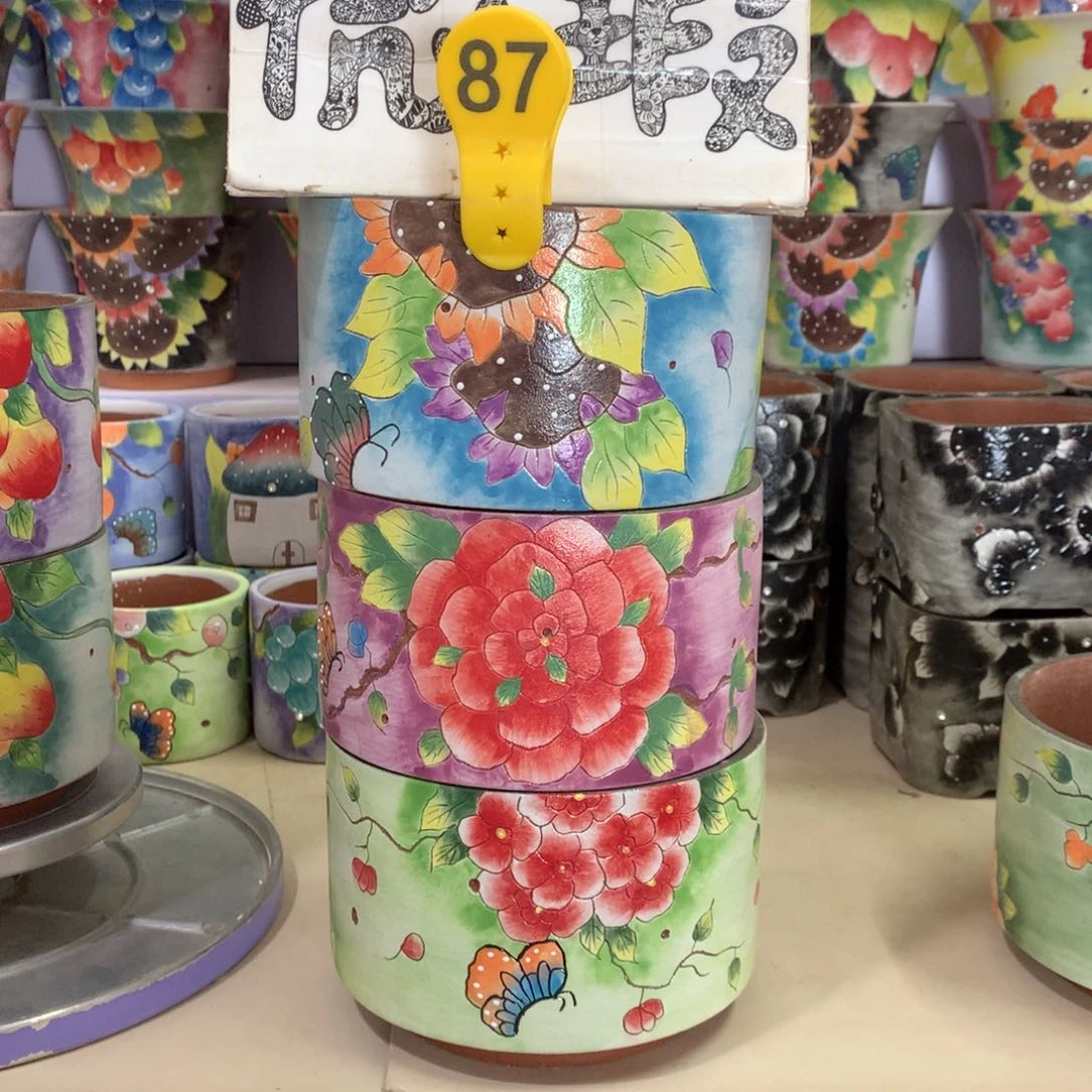 宝*福利微瑕红陶花盆