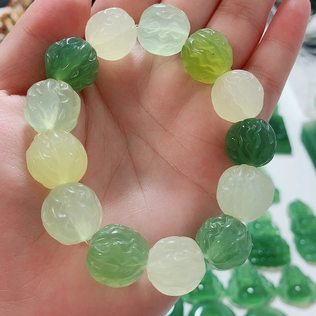 蛇纹石玉未镶嵌手串