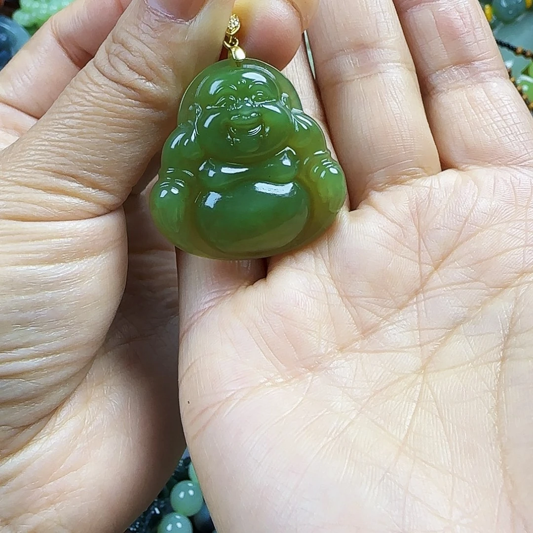 和田玉银S925镶嵌颈饰