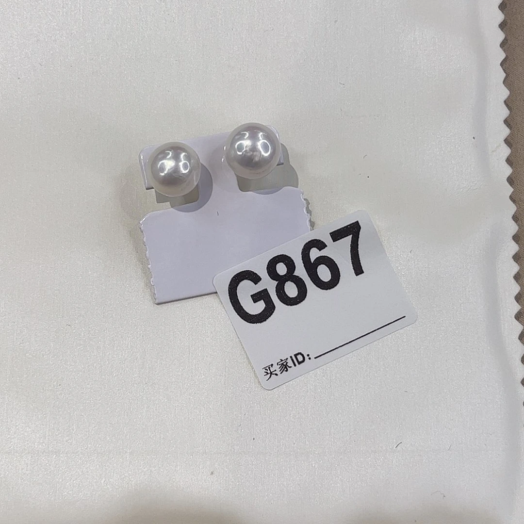 淡水珍珠耳饰银S925镶嵌