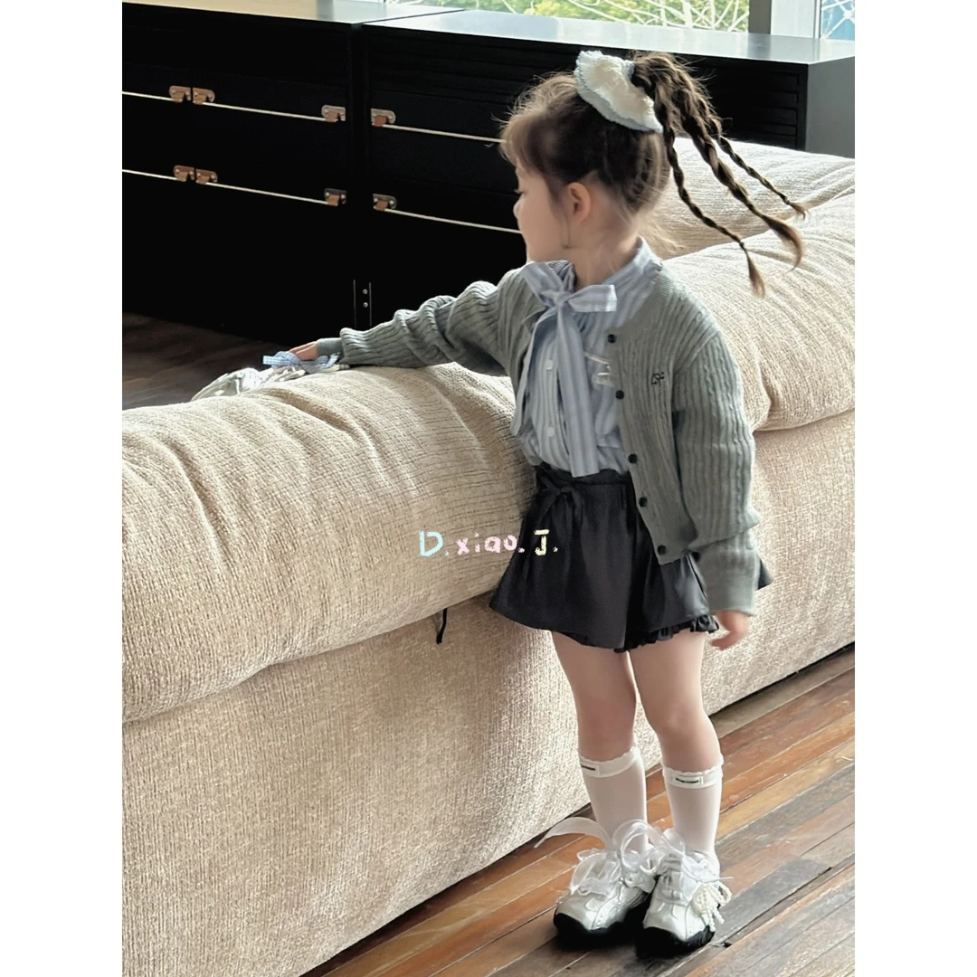 【大小卷】女童木耳边防走光半身裙三件装-70716