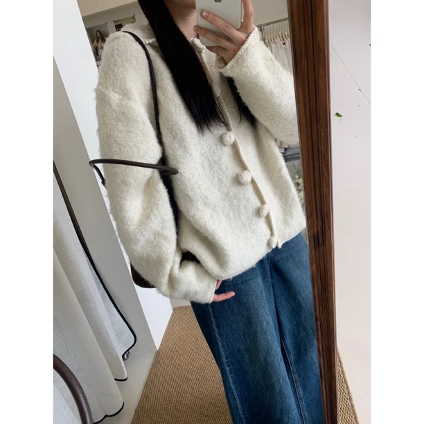 【Maomao】毛球连帽毛衣