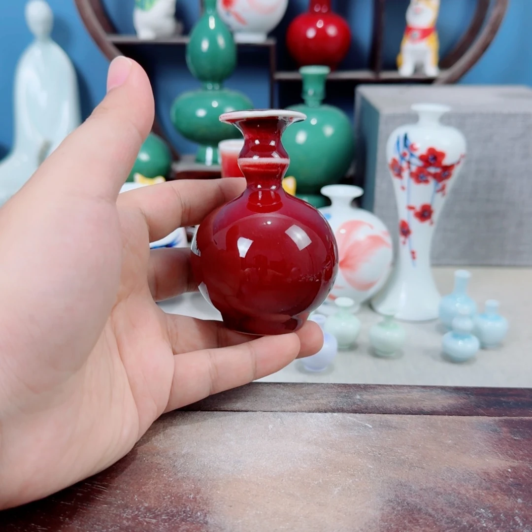 陶瓷手工小花器摆件