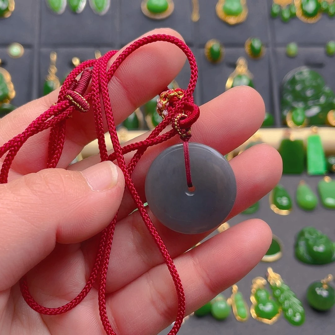 和田玉（碧玉）吊坠(不含链)未镶嵌小**啦1.88