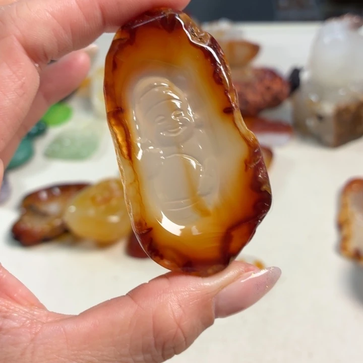 玛瑙/玉髓未镶嵌吊坠(不含链)