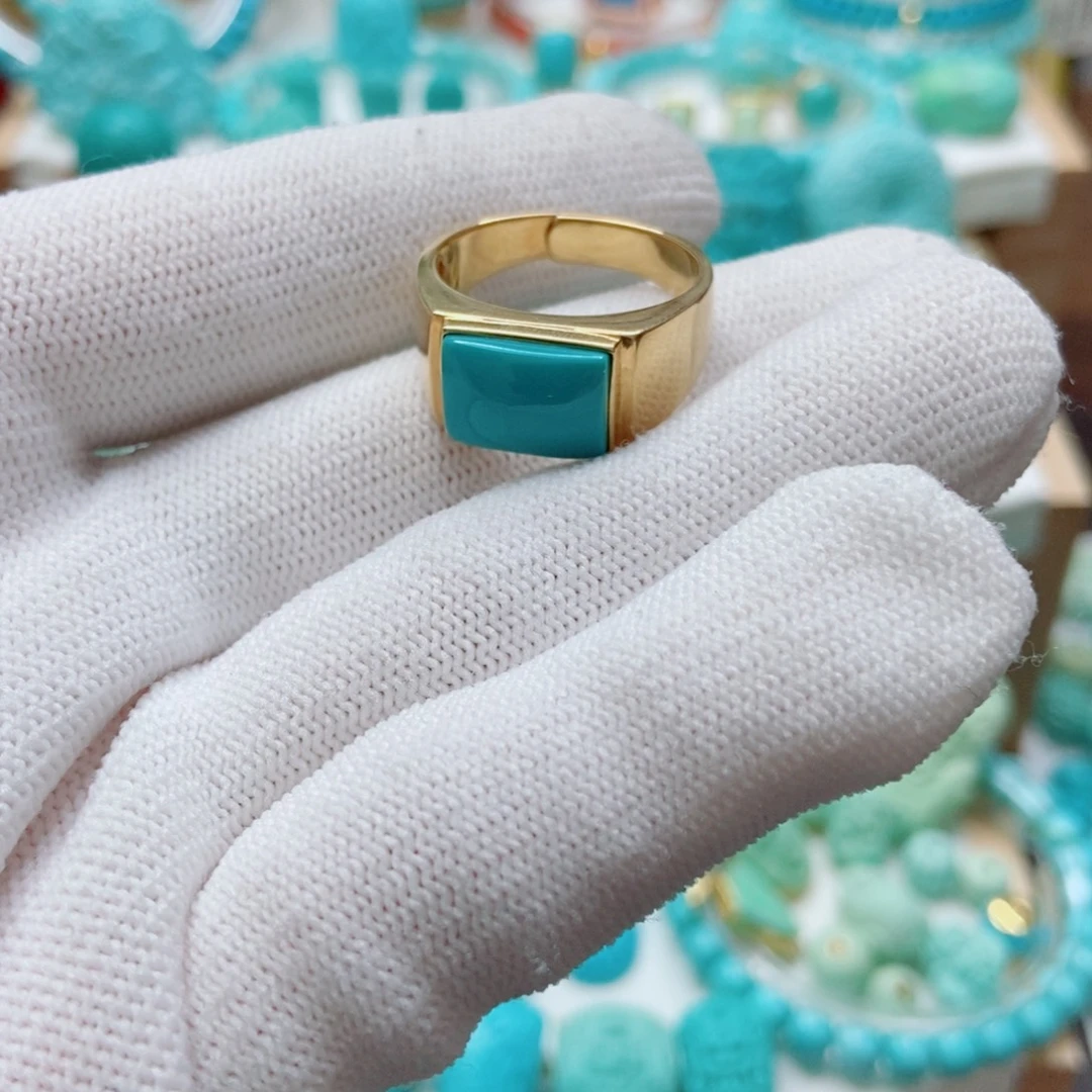 绿松石未镶嵌戒指