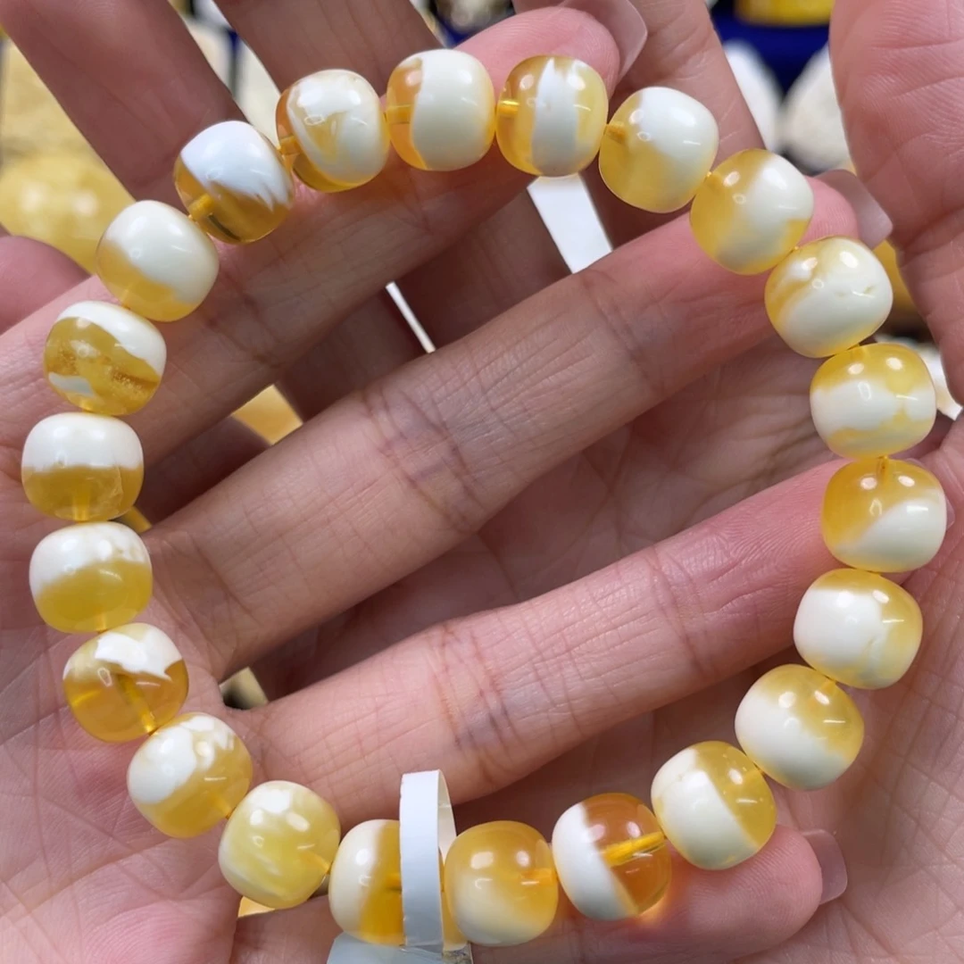 未镶嵌蜜蜡裸石琥珀蜜蜡手串卡10mm