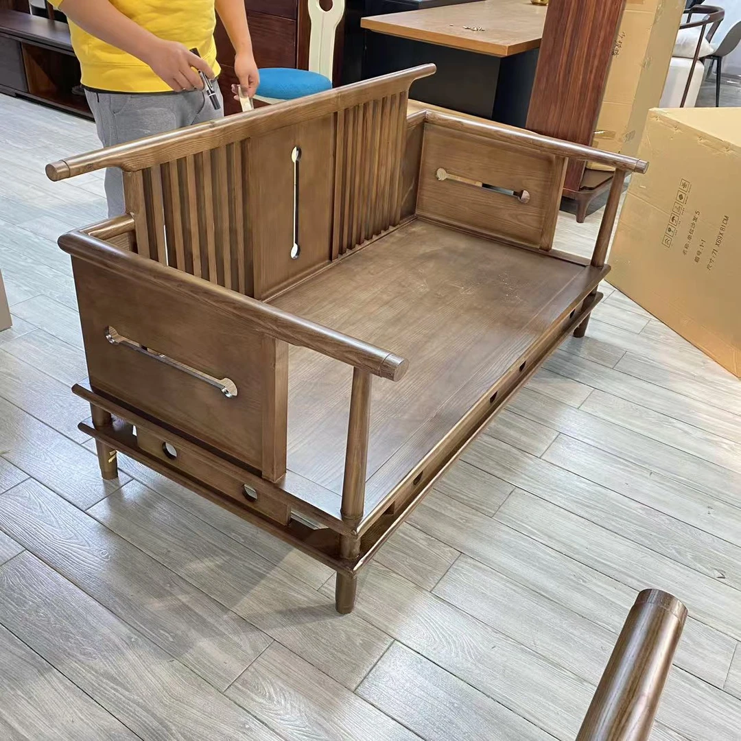 沙发1号#160*82*82cm实木沙发【不包装】库存尾货（五楼）5X34