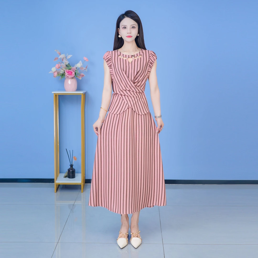 【SJYH2553】夏季新款套装两件套时尚优雅减龄洋气套装气质