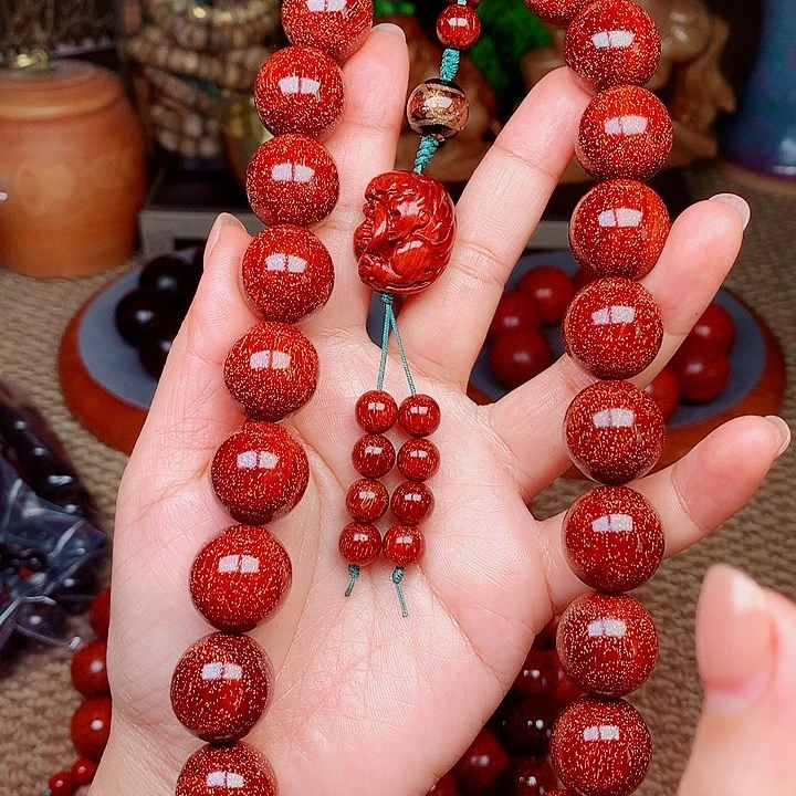 檀香紫檀（小叶紫檀）桃1.8手持红