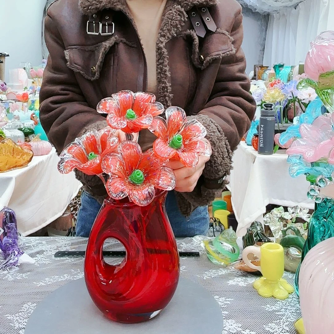 福利不退不换琉璃花瓶艺术品