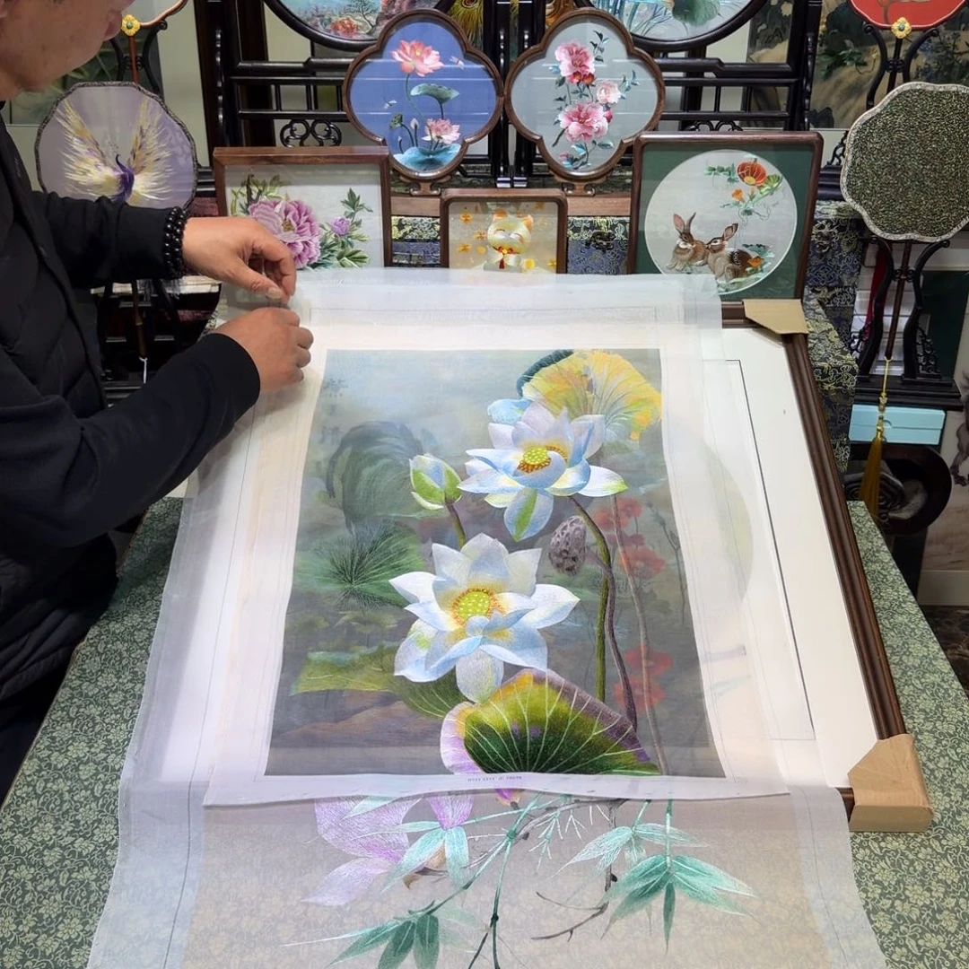 刺绣手工苏绣工艺制作技艺精湛