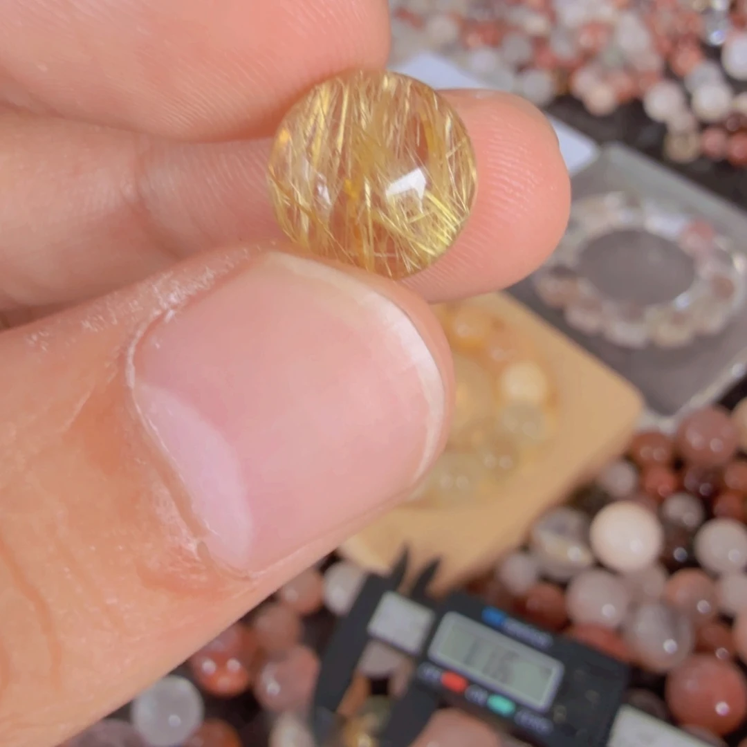 V***美水晶手链未镶嵌打孔定制不退换