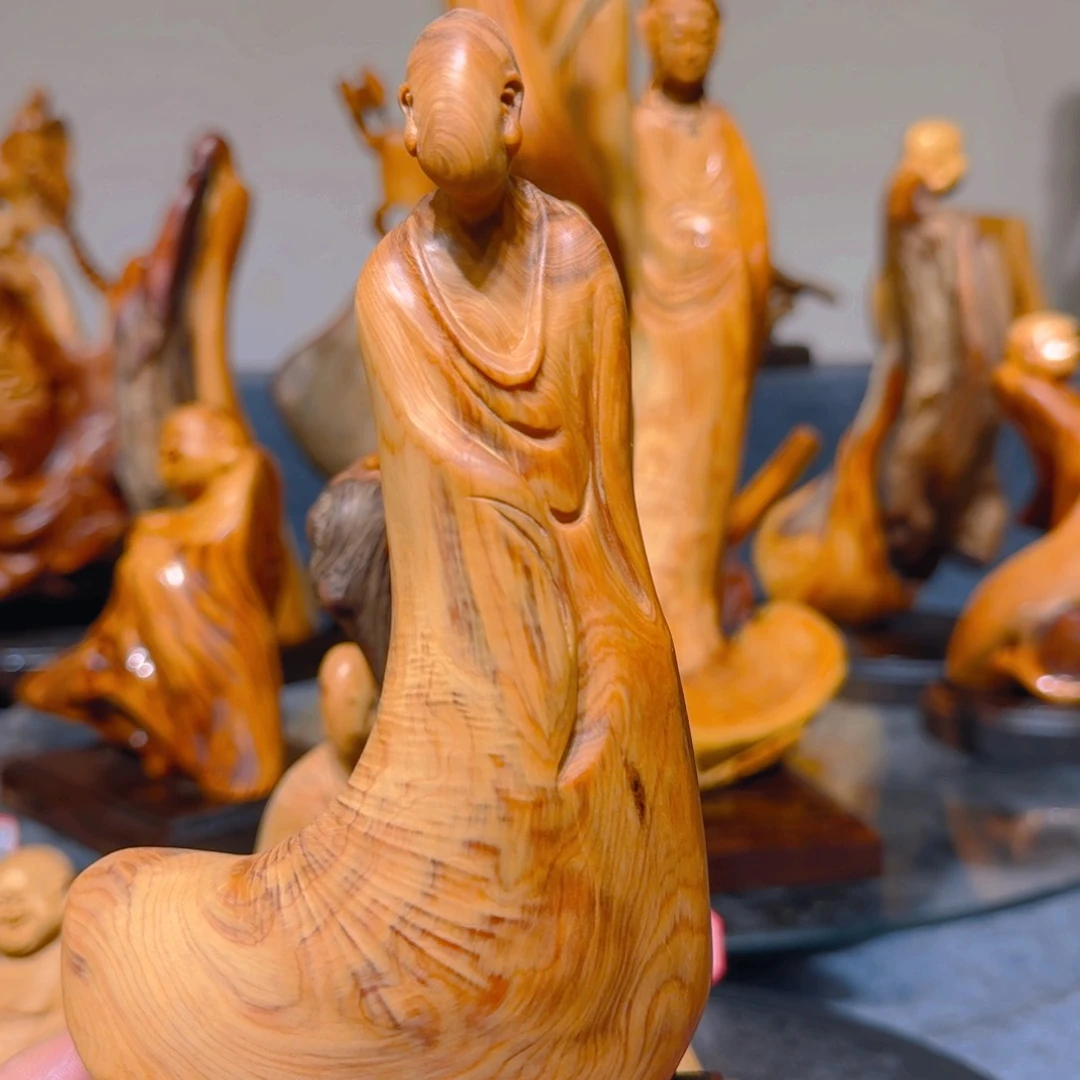 柏木（崖柏）『***』崖柏手把件摆件